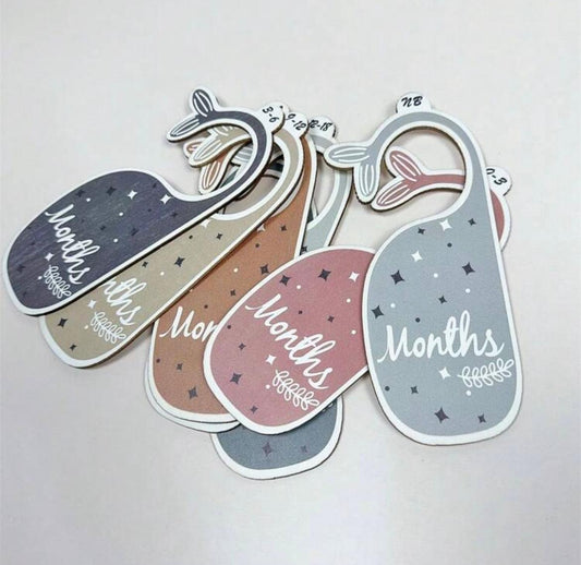 Baby Closet Divider by Month (Colored)