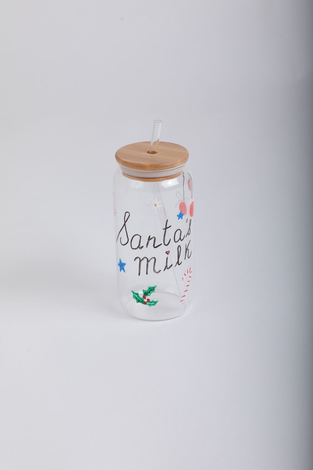 Christmas Santa Milk Cup - Black