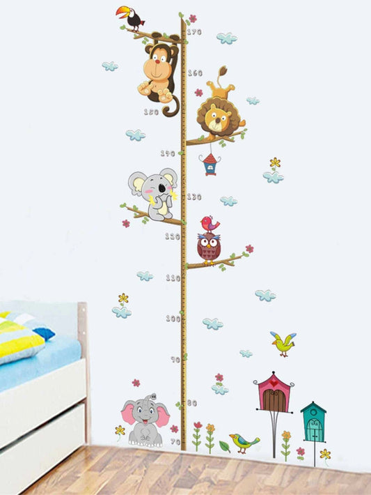 Animals on the Tree Growth Chart Decal