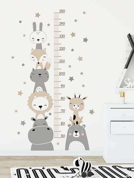 Animal Cartoon Growth Chart Decal