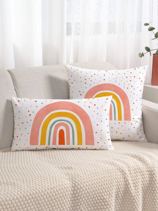 Rainbow Pattern Cushion Cover